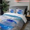 Pillowcase Quilt Cover Three-Piece Set, Fantasy Ocean Glass Ball Pattern, Fairy Energy Smart, Machine Washable