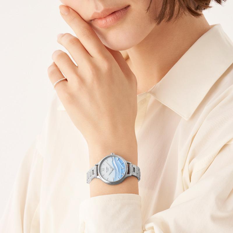 Casio Мужские аналоговые кварцевые часы из нержавеющей стали SHE-4550D-2A, водонепроницаемость 50 м