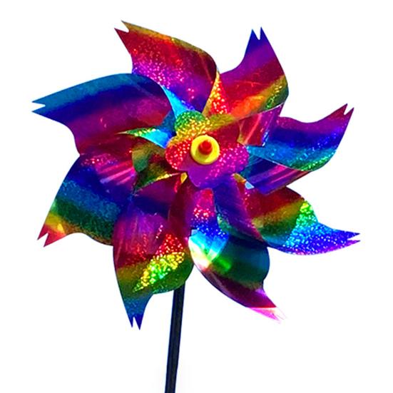 5 шт., блестящие светоотражающие вертушки для домашних животных, отпугиватель птиц, блестящая вертушка, ветряная мельница для сада