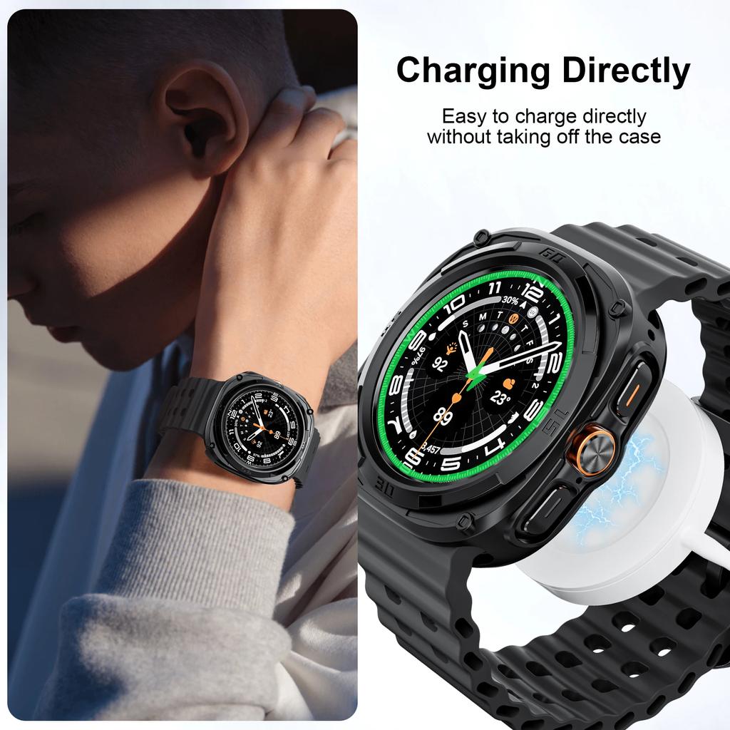 Защитная пленка для Samsung Galaxy Watch Ultra Case 47 мм Аксессуары Жесткая рамка для ПК Защитный бампер Чехол для Galaxy Watch Ultra