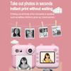1080P Instant Print Camera Portable Mini Photo Printer for Children with 1200W Camera 2.4"" Screen