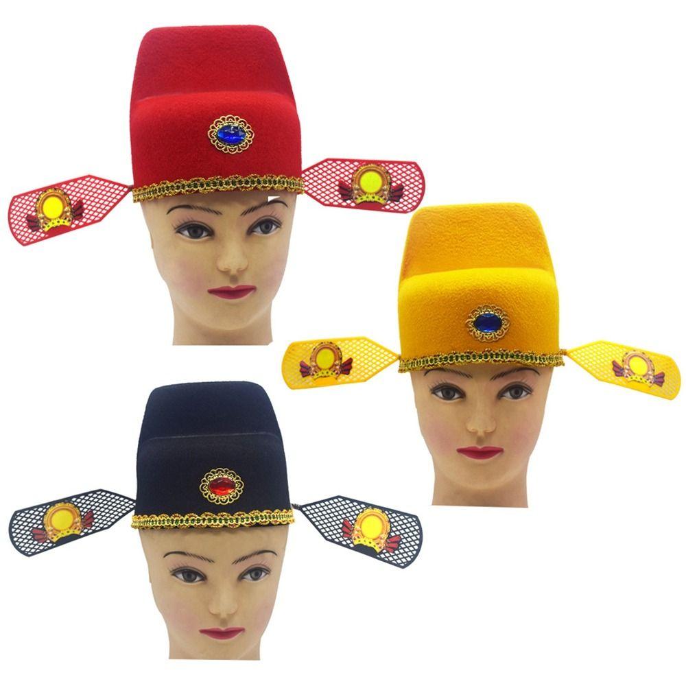 Prop Cabridegroom Cap Black Gauze Cap Hanfu Accessories Number One Scholar Cap Chinese Style Hat