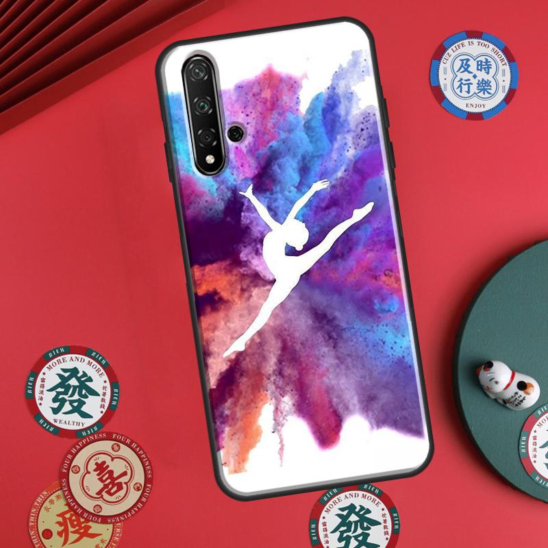 Масляная живопись Гимнастика Для Huawei P20 P40 P30 Lite P60 Pro Nova 12s 11i 12i 10 9 SE 5T Y91 Y90 Y60 Y70 Y72 Y61 Чехол