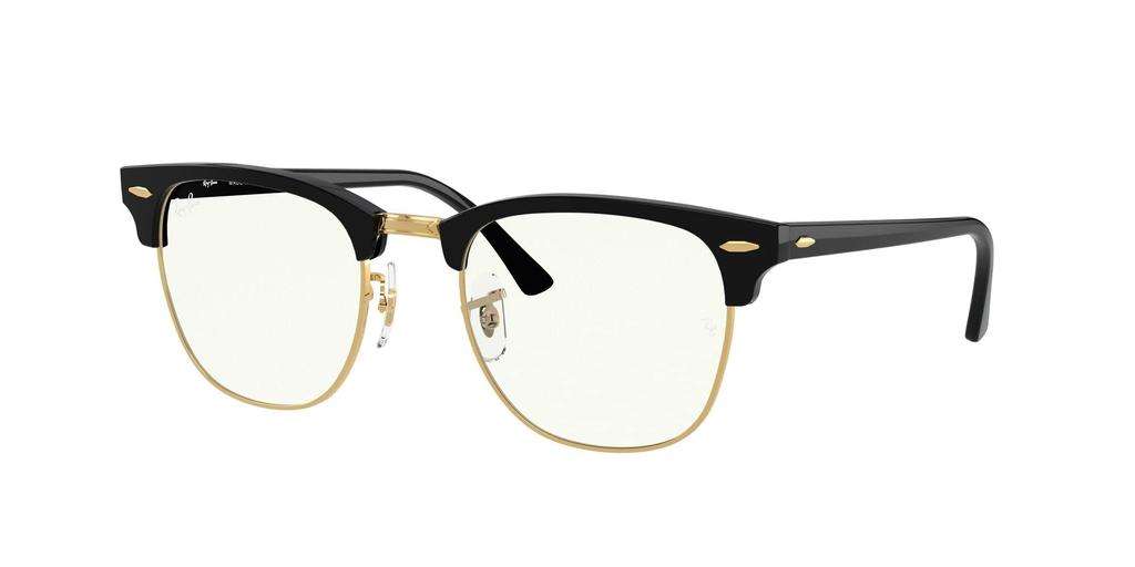 RB3016 EVERGLASSES ШЛЯПНЫЙ ЧЕРНЫЙ С ФИЛЬТРОМ ДЛЯ СВЕТА солнцезащитные очки Ray-Ban ПРОЗРАЧНЫЙ/СИНИЙ