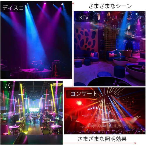 SEBRUANC 100W Moving Head LED Rotating DJ Light, 18-Face Prism Stage Light, High Brightness Stage Lighting with DMX512 & 12CH Sound Activated Mode, 7