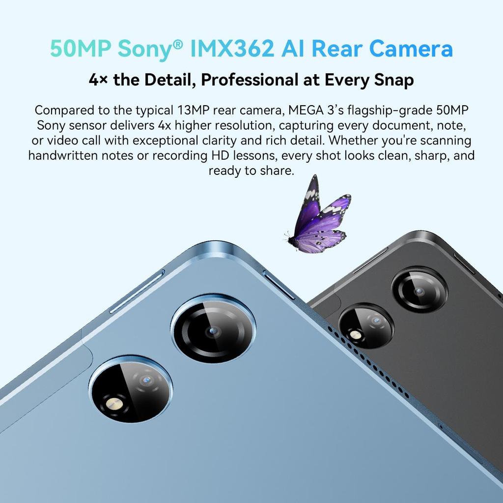 Blackview MEGA 3 AI MTK G100 12.1 Inch 8800mAh Android 15 Tablet 12GB RAM 256GB ROM Storage