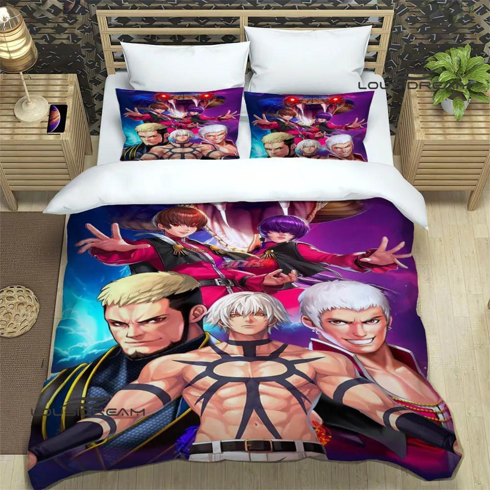 3D игра KOF Мультяшные комплекты постельного белья изысканный набор постельных принадлежностей пододеяльник комплект одеяло комплект постельного белья роскошный подарок на день рождения
