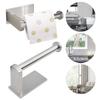 Hanging Toilet Paper Holder Paper Rack Stainless Steel Toilet Paper Roll Holder No Drilling Self-Adhesive Practical Roll Holder