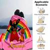 Bing Rabbit And Rainbow Blanket Lightweight Blanket For Sofa Bed Travel Camping Living Room Office Sofa Chair And Bed Digital Printed Fleece Blanket
