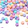 30-200Pcs/Lot Acrylic Charm Beads Heart Flower Star Shape Loose Beads for DIY Making Bracelet Necklace Jewelry Findings Making