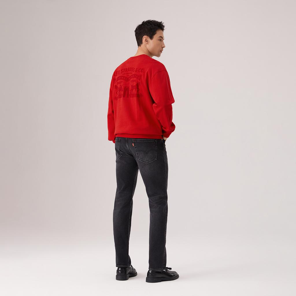Levis Год Лошади Ограниченная Серия Свободный Красный Модный Простой Удобный Универсальный Американский Повседневный Свитшот Унисекс свитшот 006P5-0000