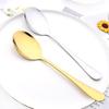 2Pcs Mirror Gold Cutlery Set Service Spoon Fork Dinnerware Cutlery Set Stainless Steel Kitchen Buffet Dinner Restaura Tableware