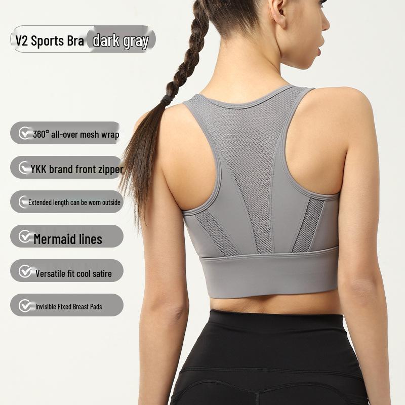 Спортивный бюстгальтер для женщин с высокой степенью защиты от ударов для бега и йоги
