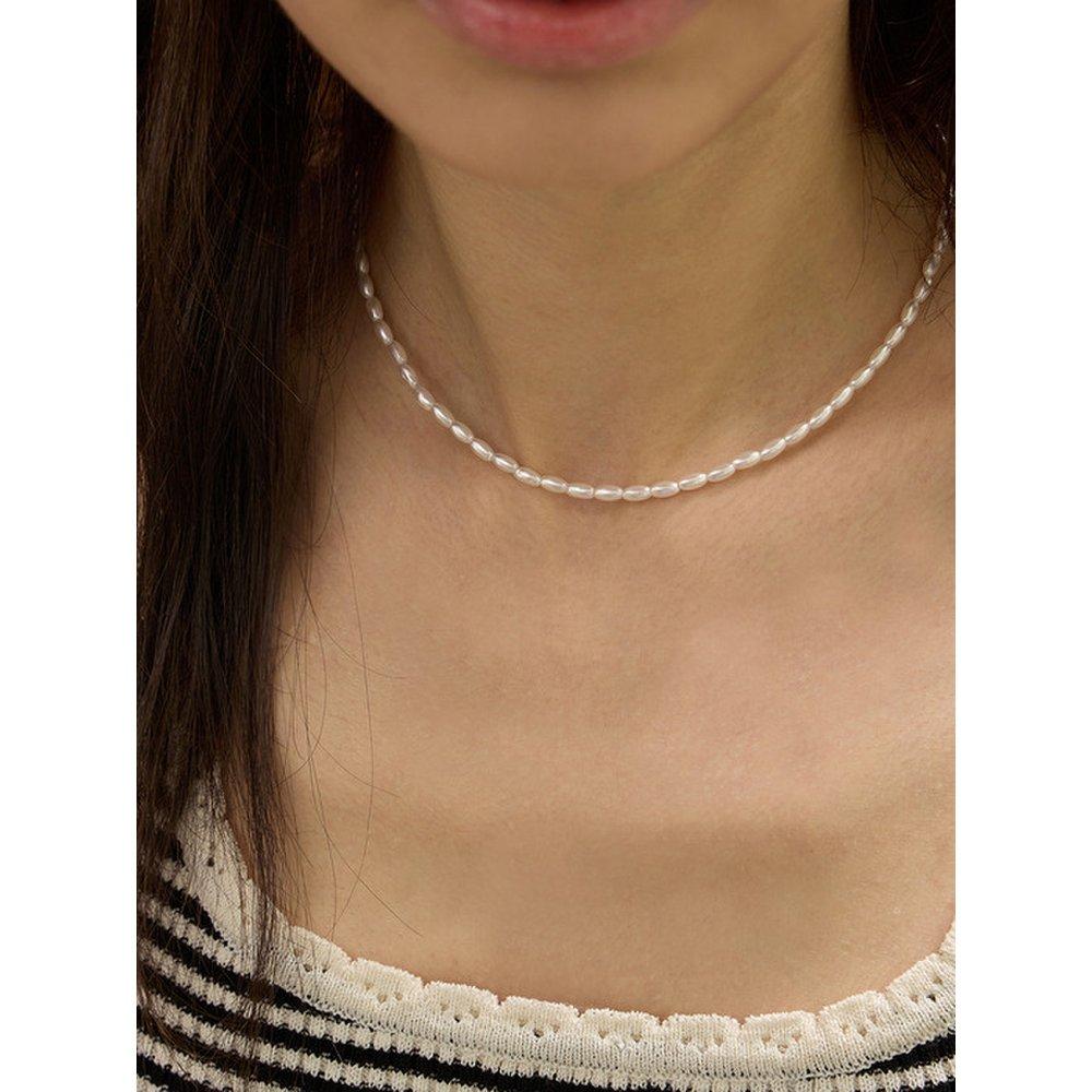 Rice Pearl Necklace Enj24Nw017