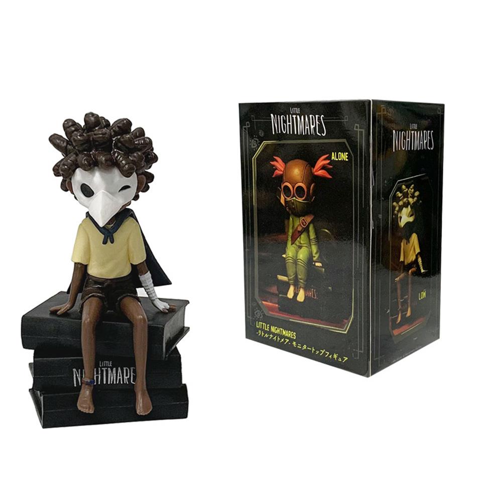 12 см Аниме Игровой Little Nightmares Фигурка Моно Картонный Головной Убор Хоррор Игра Шесть Модель Игрушка Кукла Положение Стоя Фигурка Действия ПВХ