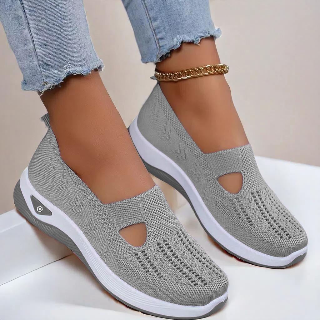Fashion 2025Breathable Mesh Flats Shoes for Women Comfortable Slip On Casual Shoes Woman Lightweight Soft Bottom Loafers Plus Size 43