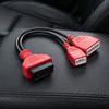 Кабель-обходчик OBD2 16+32 контакта Розовый диагностический кабель OBD2 Удлинительный кабель OBD2 Диагностический инструмент