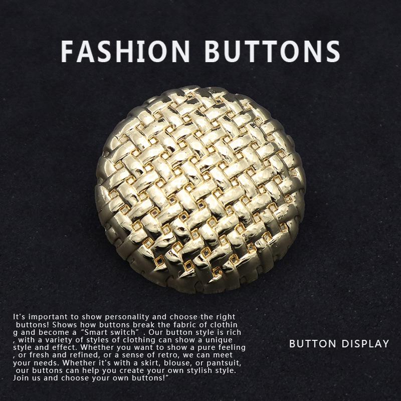 10 шт. металлических пуговиц, изысканное золото в национальном стиле, круглый новый китайский высококачественный свитер, кардиган и большие пуговицы для одежды.