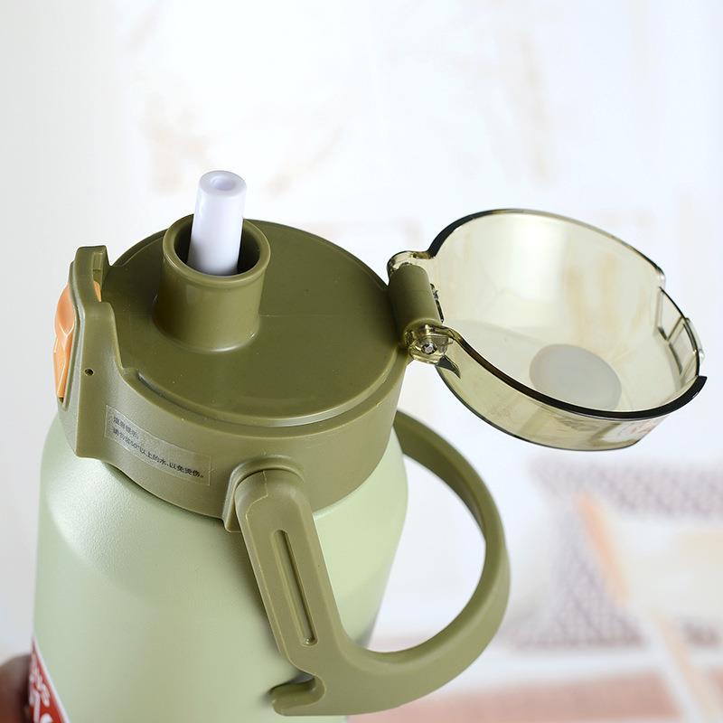 Нержавеющая сталь 316 термос большой емкости соломенная чашка для спорта на открытом воздухе дорожный чайник автомобильная чашка для воды