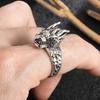 Vintage Punk Dragon Rings For Men Nordic Style Stainless Steel Jewelry Perfect For Parties Or Halloween Gifts