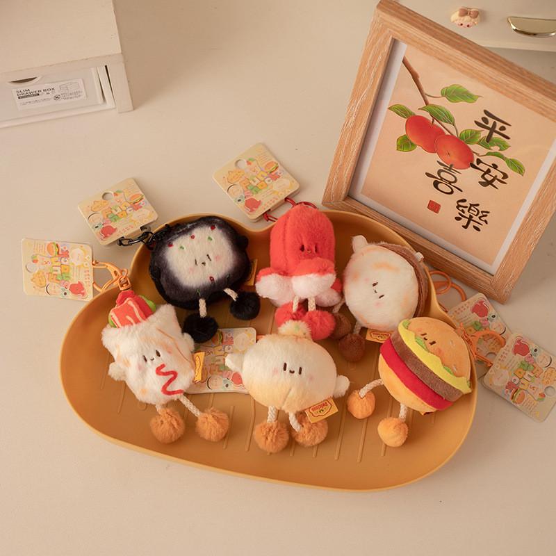 Милый набор плюшевых игрушек в виде еды с гамбургером, блинчиком, руцзямо, мягкая игрушка в подарок для детей