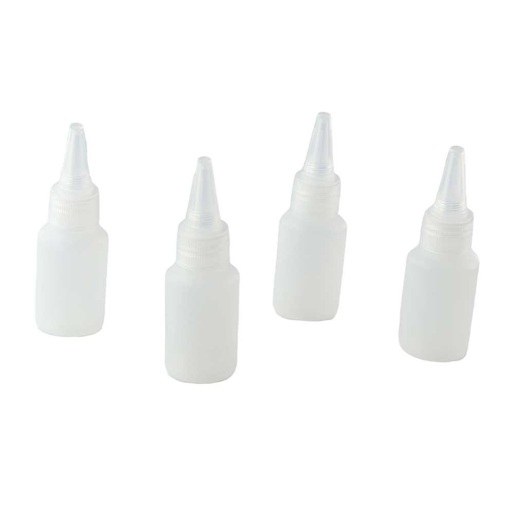 Dispenser with Screw-On Lids Oil Dropper Bottles Glue Bottles Refillable Bottles Pigment Container