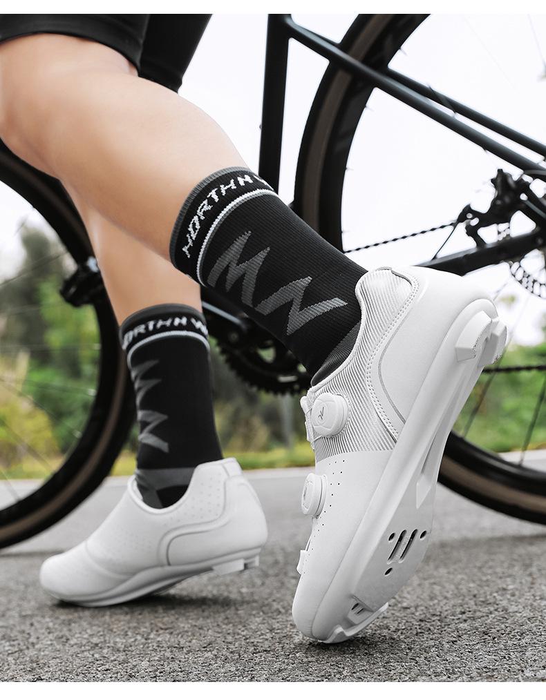 Cross-Border Plus-Size Lockless Cycling Shoes for Men & Women - Road & Mountain Bike Hard Sole