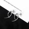 Street Fashion Claw Shape Ear Piercing Man Ear Bone Earrings Stainless Steel Korean Style Ear Stud