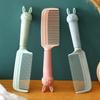 Cartoon Cute Girl Plastic Soft Cute Rabbit Household Anti-Static Student Curling Comb Long Hair Massage Comb Comb