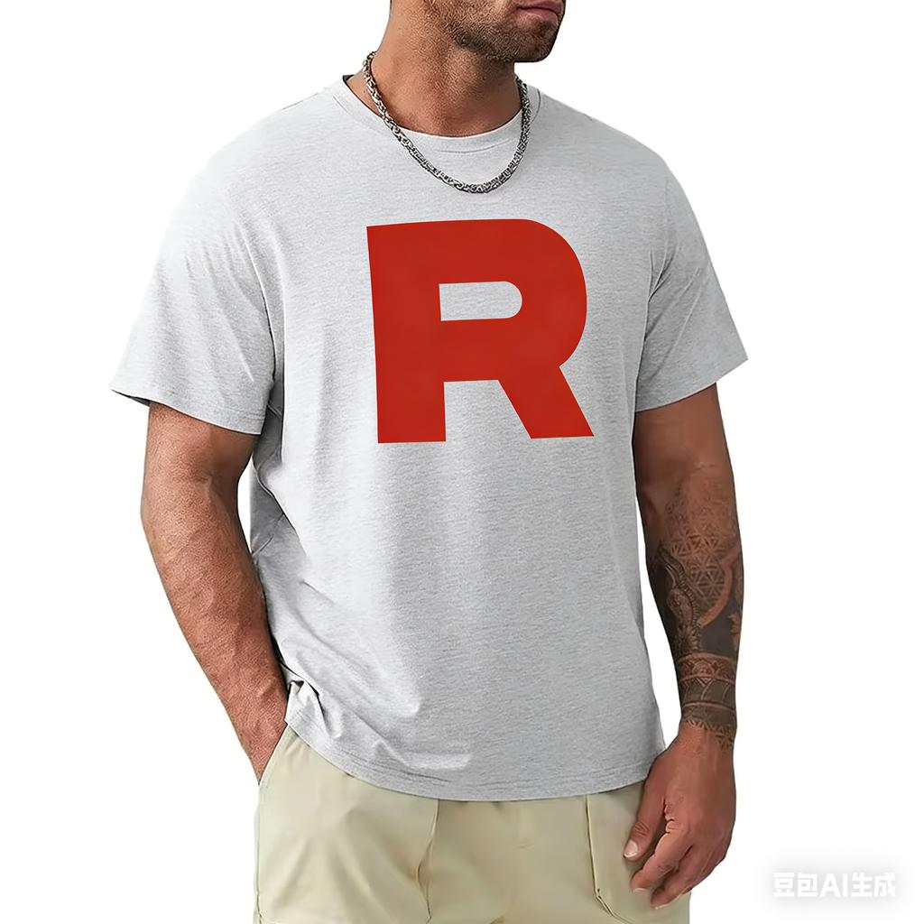 Pokmon Anime Team Rocket Creative Printed Tshirt Unisexs and Unisexs Summer New Street Hip Hop Loose Casual Parent Child Top