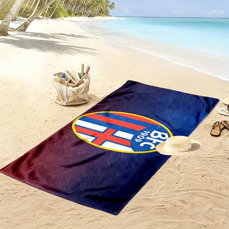 Bologna2 Print Beach Towel, Large Soft Quick Dry Towel for Beach Camping Swimming