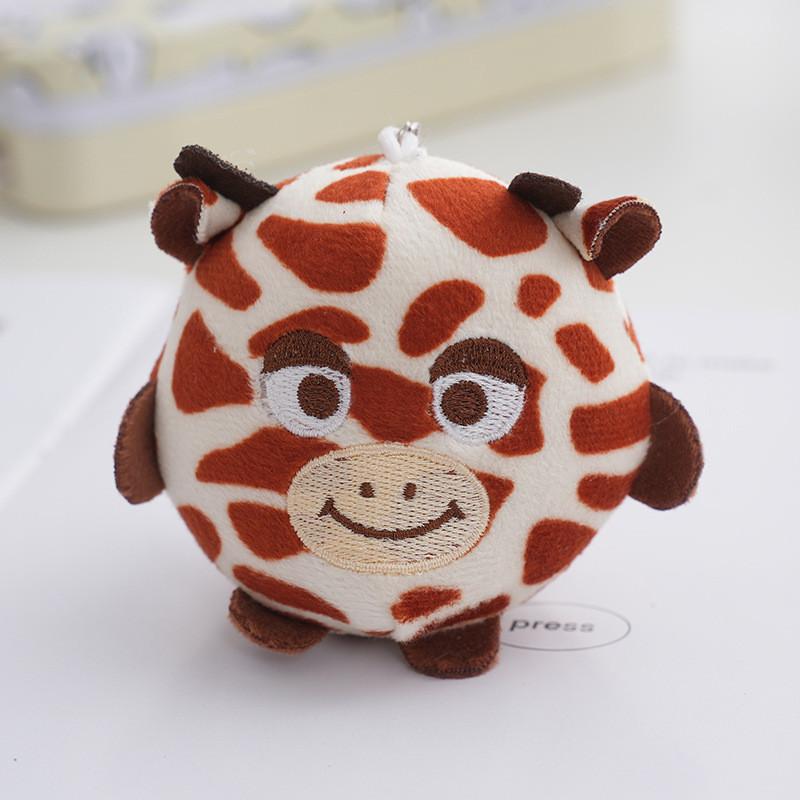 Очаровательный плюшевый аксессуар в виде головы животного. Милая плюшевая голова льва для студенческих сумок