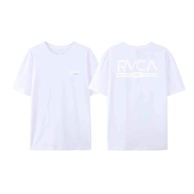 2024 FASHION New Men's Summer Printed Cotton RVCA VA T-Shirt Stunning Short Sleeve Unique Women's Casual Youth Short Sleeve
