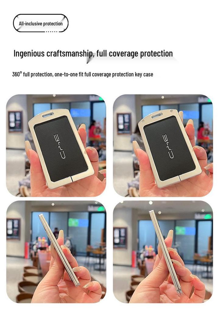 Чехол-брелок BYD с NFC для моделей Seagull Dolphin, Song Plus/Pro, Qin, Seal, Han