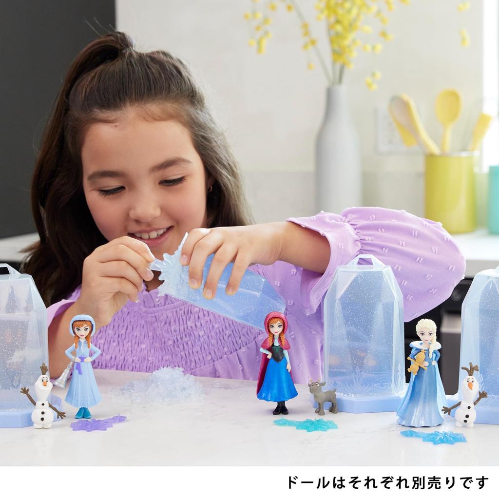 Mattel Frozen Ice Koori no Magic Collection 3 мини-куклы, аксессуар для возрастов и (Дисней Холодное Сердце) Раскрывать! (Удивительная кукла) [Набор сюрпризов] [Переодевание