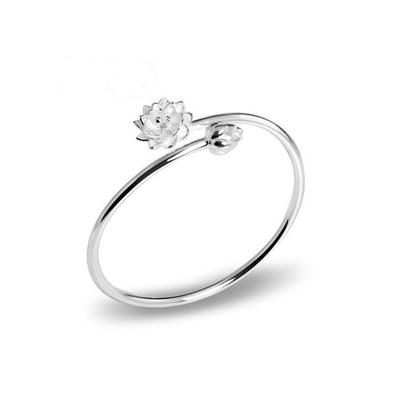 Женский открытый браслет Ретро цветочный браслет Свадебный браслет на запястье Офис Художественные украшения Женский Жена Дочь Аксессуары Персонализированный подарок