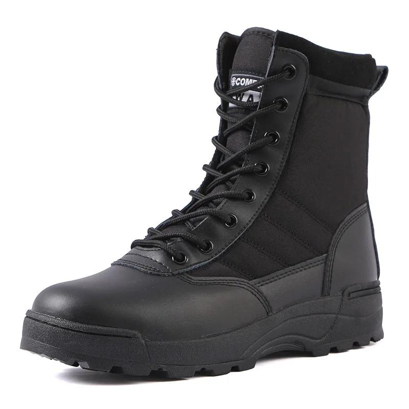 Fashion Tactical Boots Men Boots Special Force Desert Combat Boots Outdoor Hiking Boots Ankle Shoes Men Work Safty Shoes