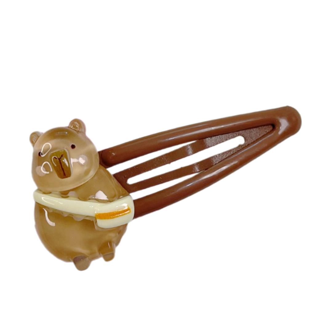 Cute Adorkable Cartoon Hair Clip Lovely Rodents Hair Clip Capybara Hairpins Barrettes Girls HairPins 2000s Trend