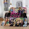 Anime Blanket JoJo's Bizarre Adventure Series  Stone Ocean Soft Flannel Fleece Throw Couch Lightweight Warm  Quilt