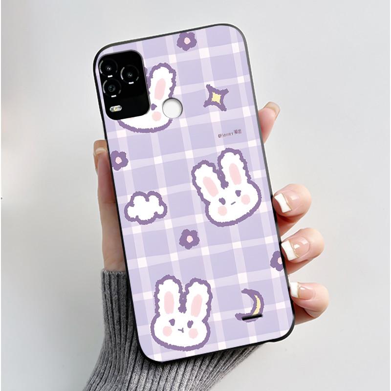Чехол для телефона BLU G71 Plus G71+ Чехол Роскошный Милый Кролик с Сердечком Мультяшный Забавный Чехол-Оболочка Черный Мягкий Силиконовый Защитный Чехол
