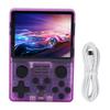 Портативная игровая консоль Retro Dual Rocker 3.5in для детей и взрослых игровая прозрачная фиолетовая RGB20S 256G