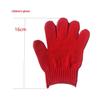 Красные детские перчатки для школьного танца и мероприятий по этикету - 16 см