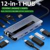 Универсальная док-станция USB-C 12-в-1 с выходом HDMI 4K 60 Гц, поддержкой PD100 Вт и отсеком для SSD M.2