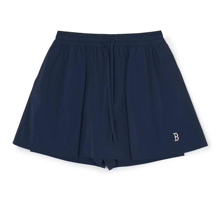 MLB Boston Red Sox SS26 Эластичная талия Вышивка букв Однотонная повседневная юбка Женские юбки 3FSKB1163-43NYS