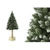 Sapin De Noël Artificiel - Noname - 180 Cm - Vert Blanc - Bois - PVC