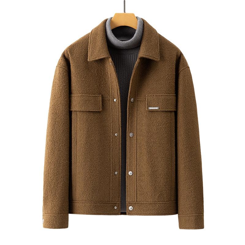 Мужское пальто осенне-зимняя шерстяная куртка высокого класса Ruffian Handsome Casual Top