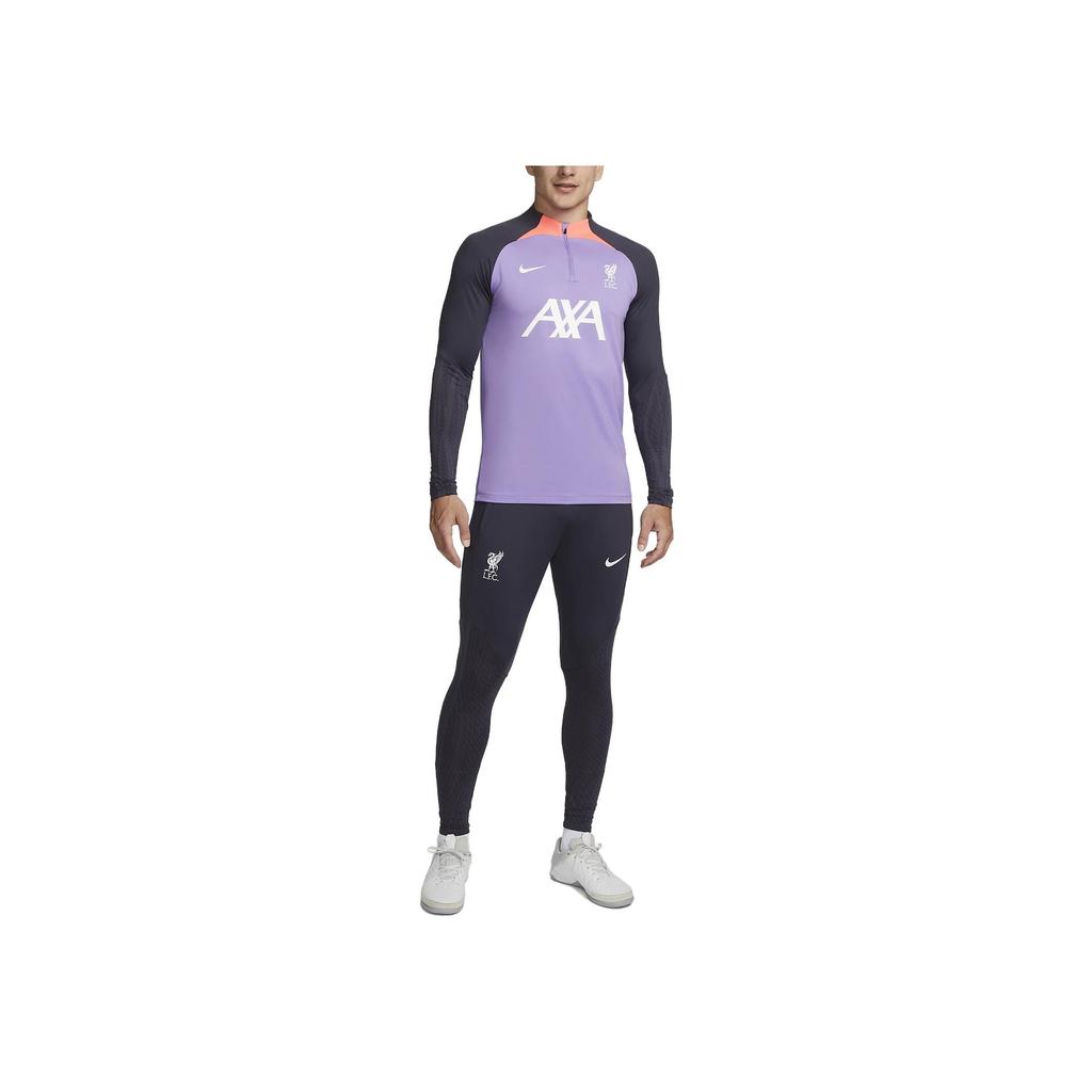 Nike Liverpool FC Strike Third Logo Embroidered Knit Sports Pants Men Bottoms Black DZ0892-015