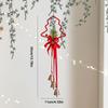 Christmas Tree Decoration Red Ribbon Bell Bow Christmas Tree Decoration Xmas Ornament For Home New Year 2025 Decor