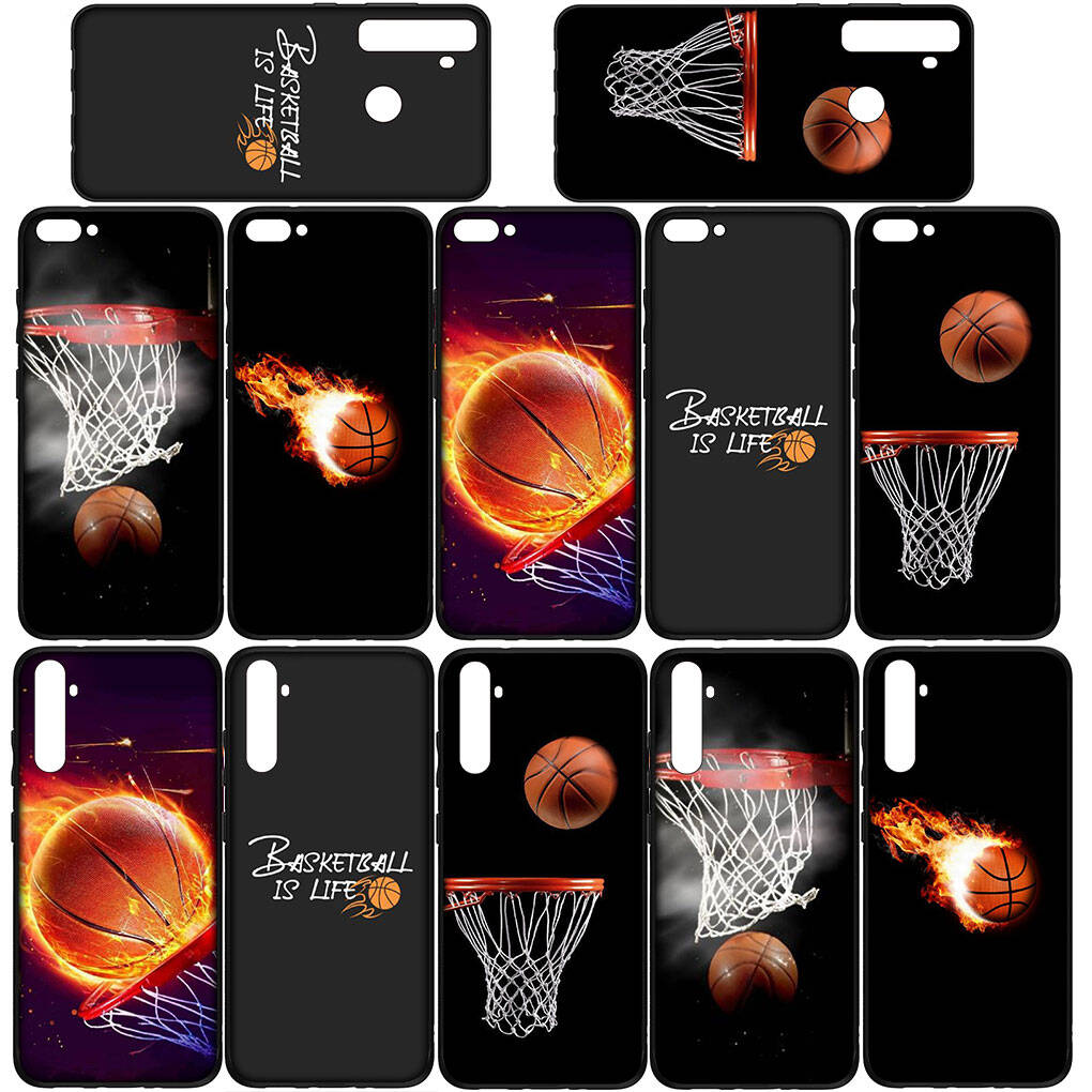 Чехол для iPhone 17 16 15 Xiaomi Poco Redmi Note 14 13 12 11 Pro Max 9 16e Samsung Galaxy S25 S24 S23 A05 A56OPPO Huawei Баскетбольный Спортивный Чехол для Телефона