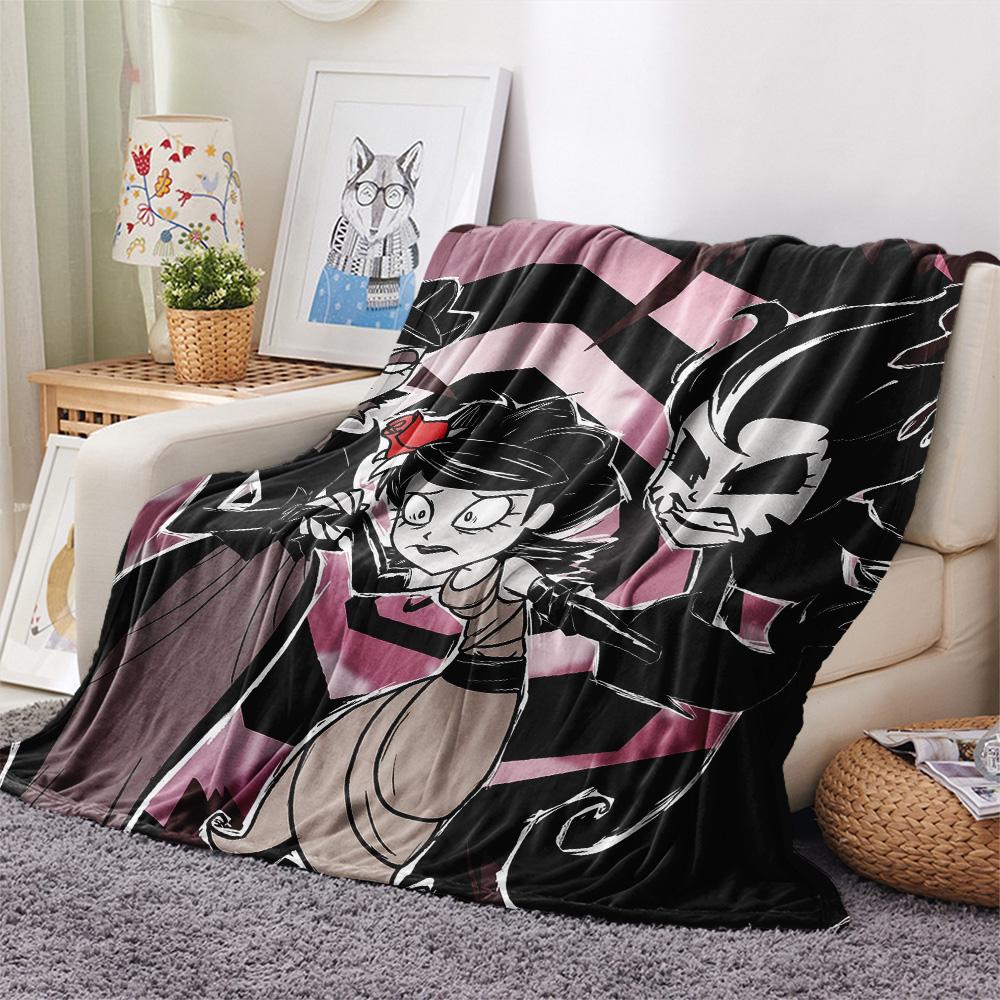 Queen Charlie Print Flannel Blanket, High quality Comfortable for All Seasons, Home Decor, Warmth and Comfort
